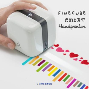 C310BT 파인큐브 핸드 프린터 휴대용 미니 라벨프린터 블루투스 라벨기